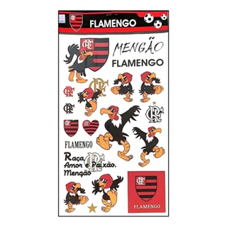 Kit 2 Adesivos Vinil Refletivo Carro Flamengo Crf Futebol