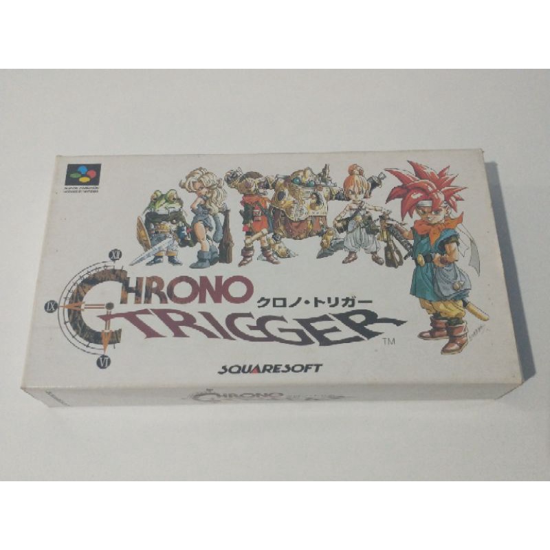 Cartucho original Japonês na caixa Chrono Trigger