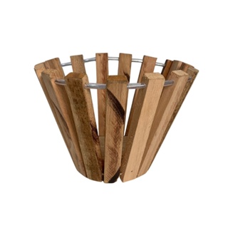 Vaso Cachepot Parede de Madeira para Orquídea Suspenso 22x16