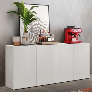 Aparador Buffet 4 portas Multimóveis Veneza FG3555 Branco