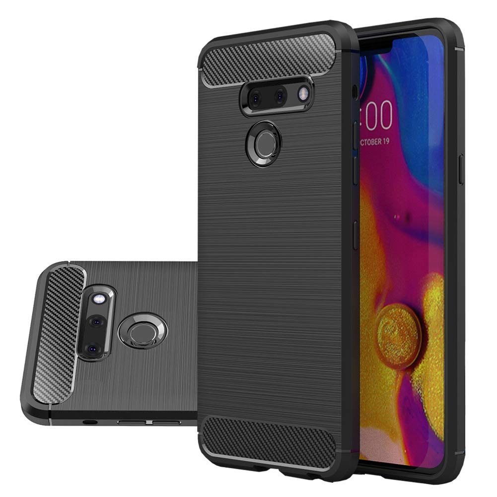 Capa Case LG G8 ThinQ (Tela 6.1) Carbon Fiber Anti Impacto