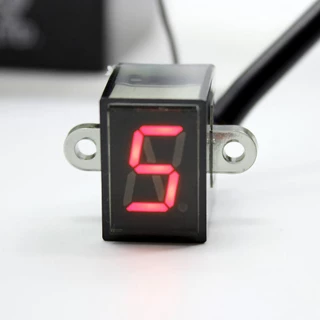 6 Preto Universal Motocicleta Display Digital Engrenagem LED Moto Indicador Luz De Exibição Neutra