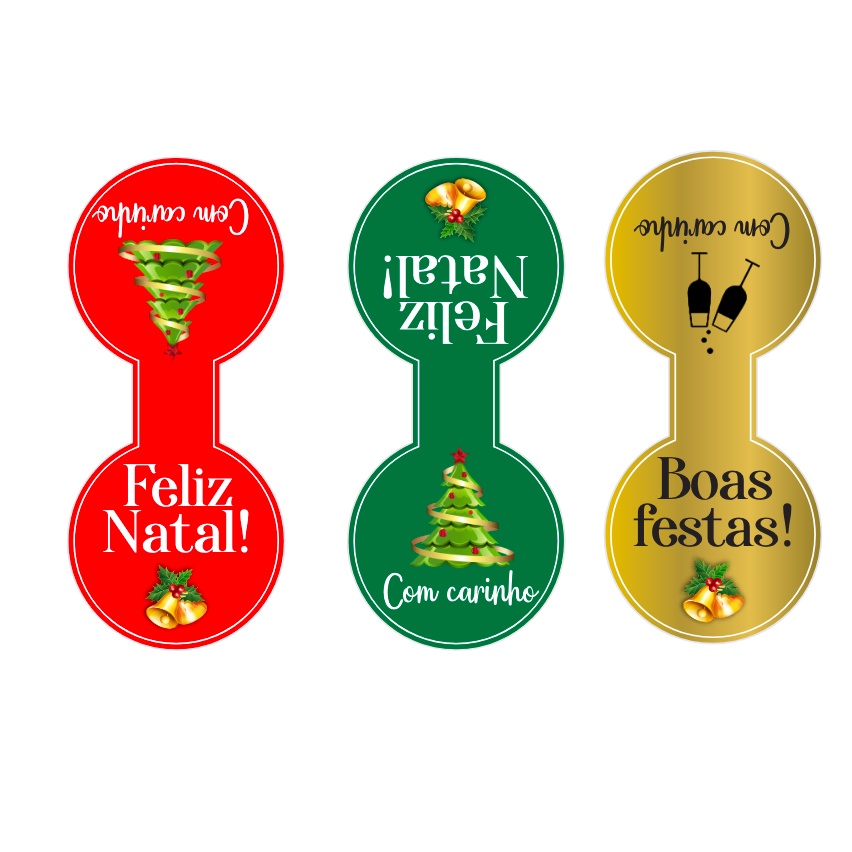 50 DESIVOS/LACRE DE SACOLA NATAL E ANO NOVO BLACK FRIDAY