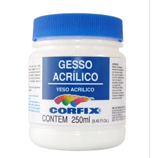 Gesso acrílico para tela corfix pote 250ml