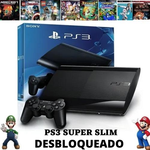 Console Playstation 3 Sony - PS3 Super Slim 250Gb + Controle - FF