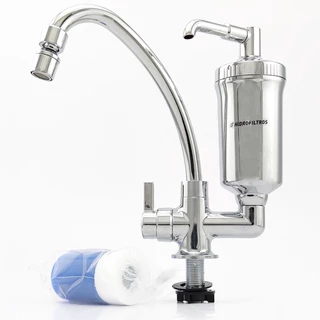 Torneira Com Filtro Purificador De Água Com Bica Móvel - Hidrofiltros Com Carvão Ativado + Refil Grátis