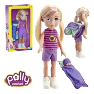 Boneca Polly Pocket Grande Camping/Surf Pupee - Up Brinquedos