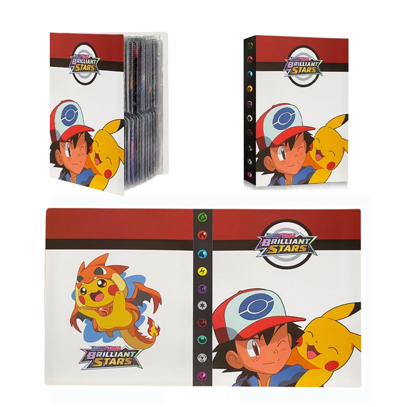 240 Mapa De Cartões Pokemon Cartas Álbuns De Coleção De