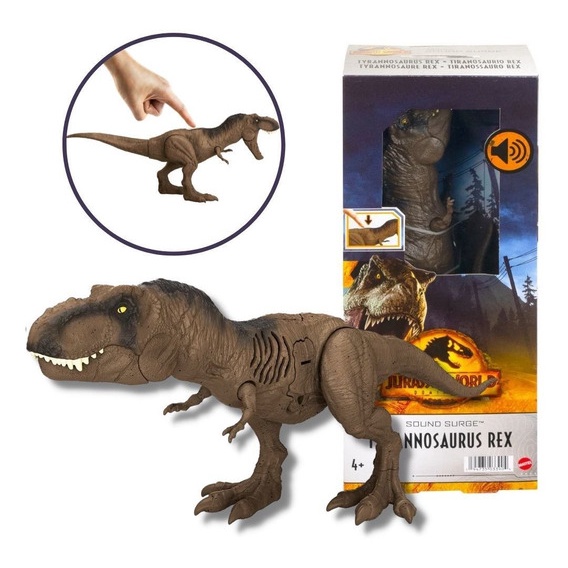 Jurassic World Dinossauro com Movimento T-Rex 30 Cm - Mattel