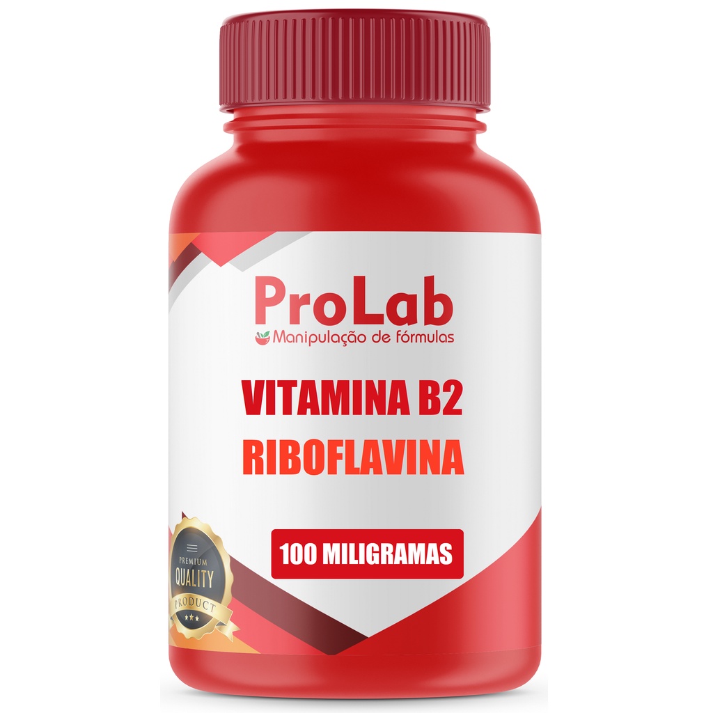 Vitamina B2 (riboflavina) 100 Mg 30 Cápsulas | Shopee Brasil