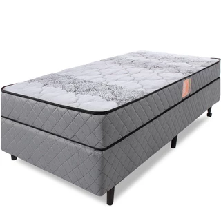 Cama Box Colchão Solteiro Ortopédico Firme Espuma D33 Antialérgico Certificado BF Colchões