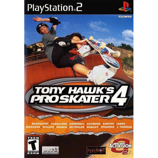 Jogo Ps2 Tony Hawk's Pro Skater 4 20.00