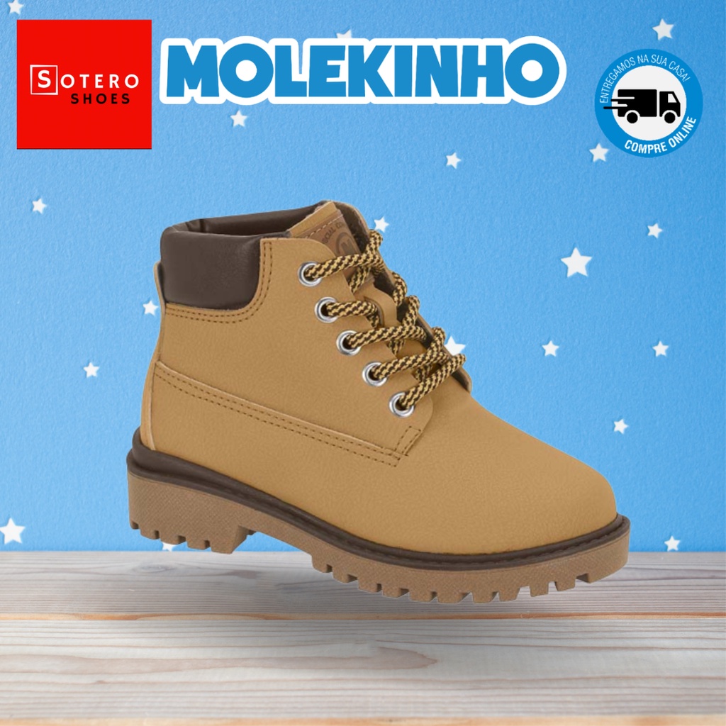 Bota Infantil Molekinho Menino Coturno Cores Shopee Brasil