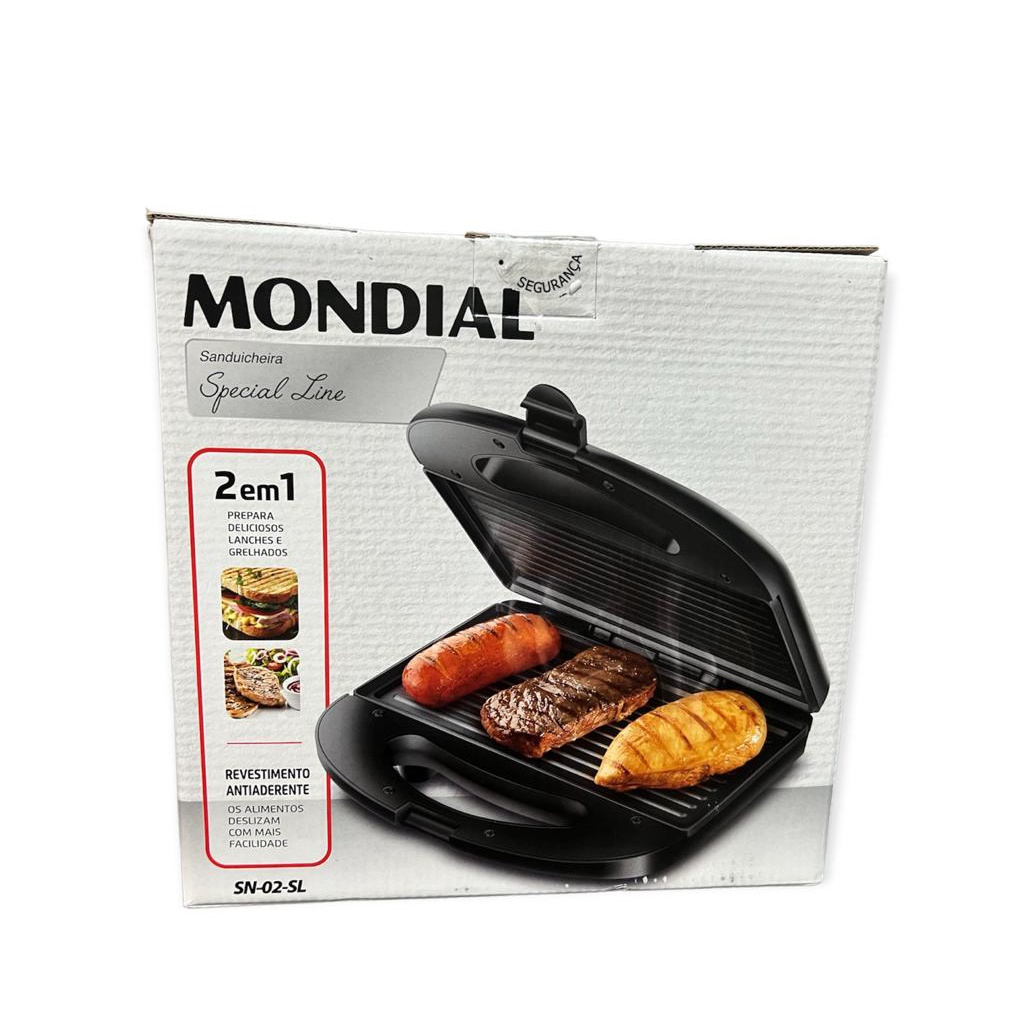 Sanduicheira Mondial Special Line 750w Preto SN-02-SL - 127v