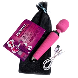 Vibrador Massageador Clitoriano Rosa Potente 6000 Rpm Silencioso Varinha Mágica Magic Wand Ponto G Orgasmo Feminino Prazer Portatil