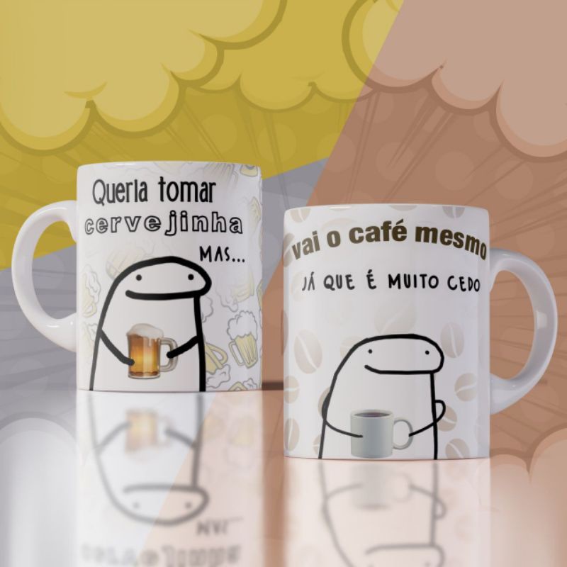 Caneca Meme Flork Dialogo