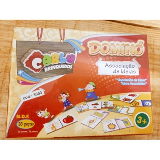 Jogo Dominó Multiplicaçãõ MDF Carlu Brinquedos - Padihey