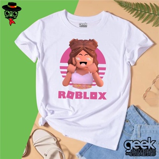 Camiseta T-shirt Menina Infantil Roblox Girls Video Game, t shirt