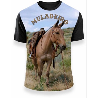 camiseta muladeiro country estampada