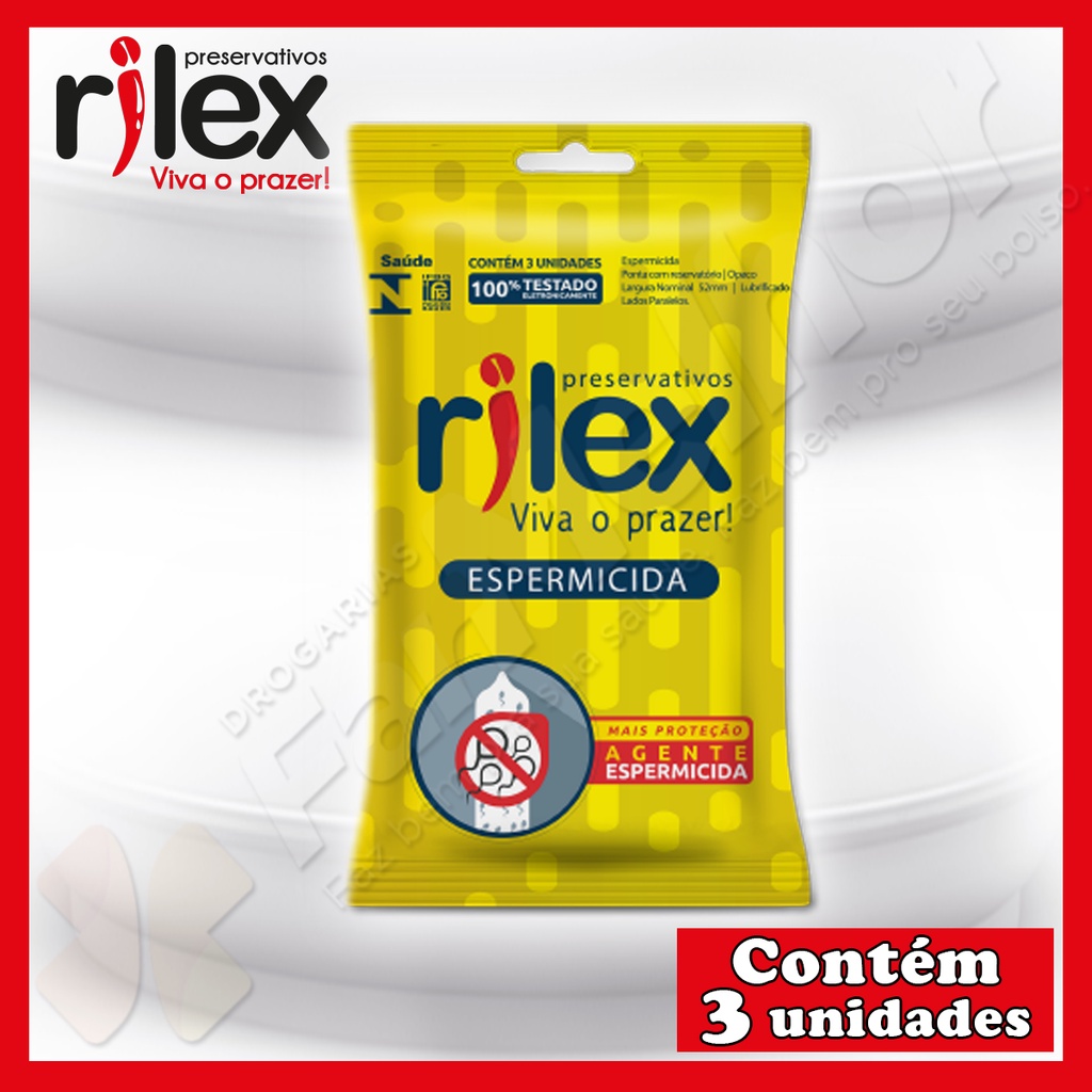 Camisinha Preservativo Rilex Extra Large 56mm 3 Unidades