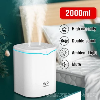 2L Difusor De Ar De Grande Capacidade Aromaterapia Com Spray USB Umidificador De Névoa Dupla Legal Para Home OfficeExpenses