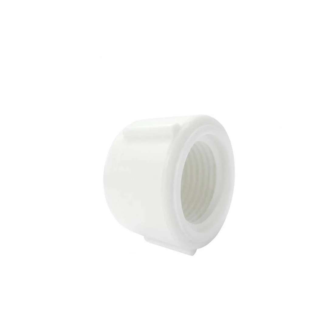 Cap roscavel 1. 1/2" branco agua fria - PLASTILIT