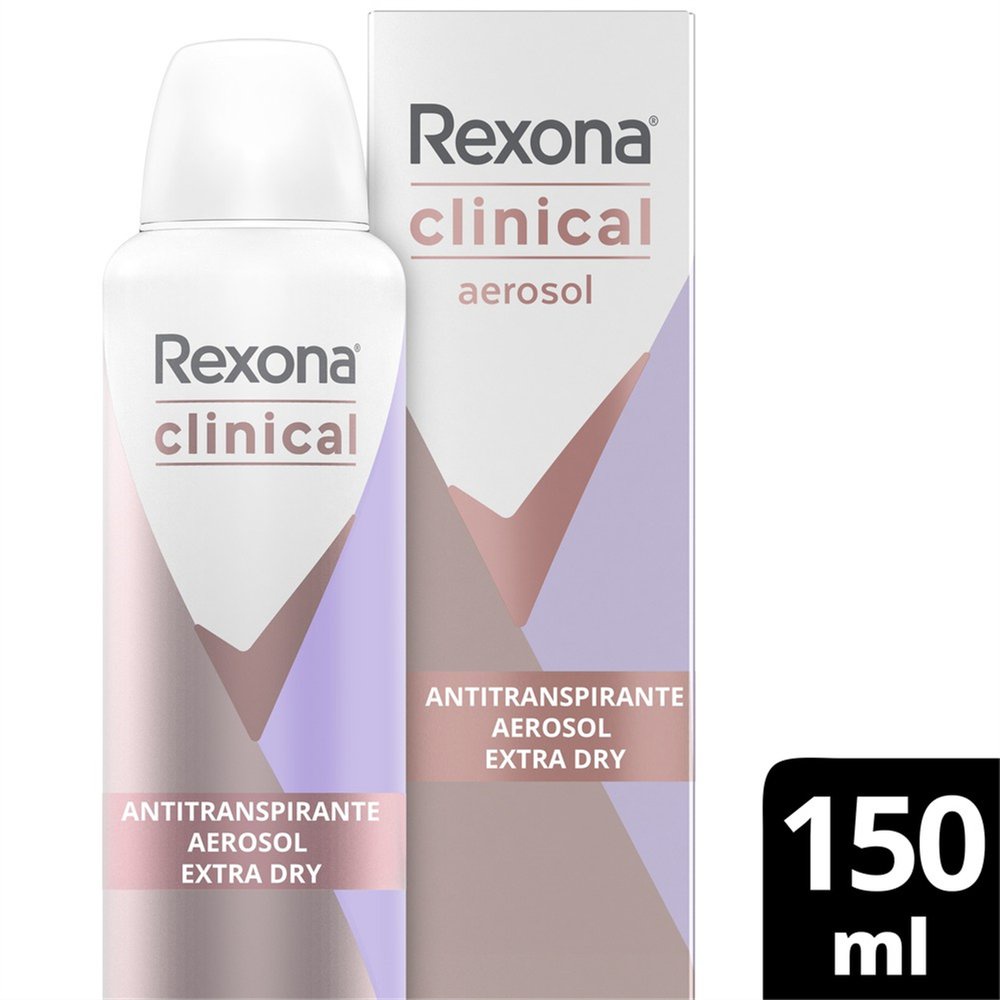Desodorante Aerosol Rexona Powder Dry Rosa 150ml- 6 Unidades - R$ 77,99