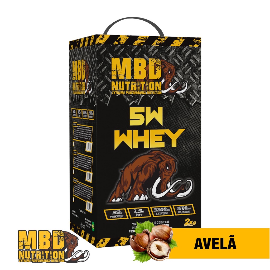 Whey Protein 5w Mbd Nutrition 2kg Envio Imediato Shopee Brasil