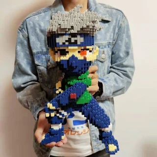 Compatível com Lego Pequenas Partículas de Lego Brinquedos Montados Blocos de Construção de Brinquedos de Alta Dificuldade Adultos Educativos Naruto Naruto Kakashi