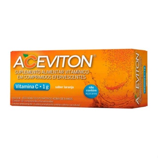 Aceviton Imunidade Vitamina C 1G Com 10 Comprimidos Efervescentes
