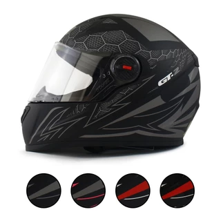 Capacete Moto Integral FW3 GT2 Viseira Cristal Narigueira Forro Preto