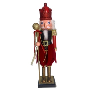 Boneco Guarda Quebra Nozes 60cm Enfeite de Natal para Jardim