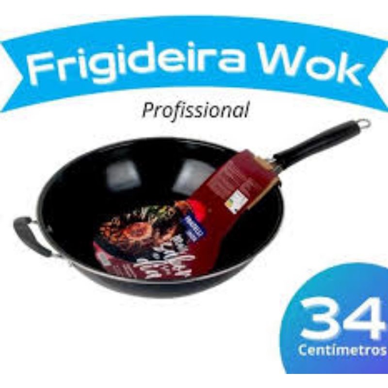 Frigideira Wok antiaderente Fratelli 34 cm