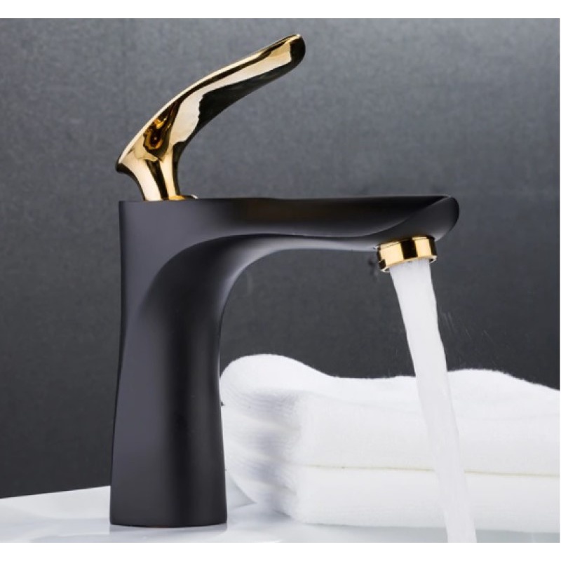 Torneira Misturador Monocomando Lavabo/banheiro Preto Ou Branco baixa cores super luxo