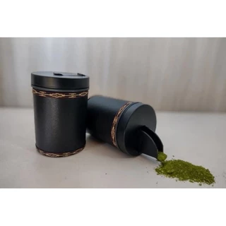 Porta ervas Mate, com dosador cor preto
