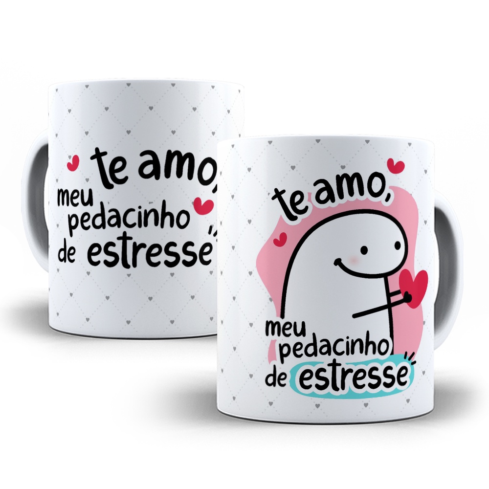 Caneca meme flork te amo do tamanho do seu estresse - Starnerd