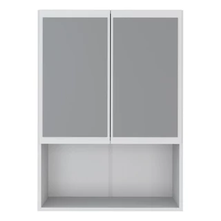 Armário de Banheiro com Espelho e 2 Portas Multimóveis FG3062 Branco