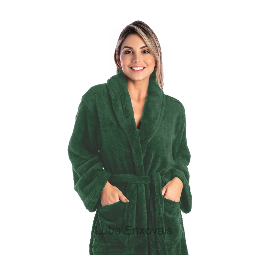 ROUPÃO DE MICROFIBRA - PLUS SIZE - UNISSEX - P AO XGG - 220gr/m²