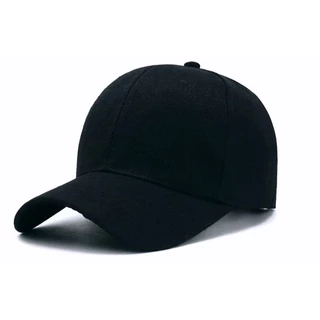 Boné Preto Branco Básico Liso Simples Aba Curva Ajustável Unissex Envio Imediato
