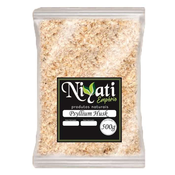 Psyllium Premium 100% Puro Rico em Fibras 500g