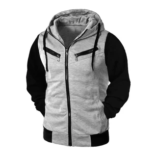 Moletom Raglan De Zíper e Capuz Masculino e Feminino