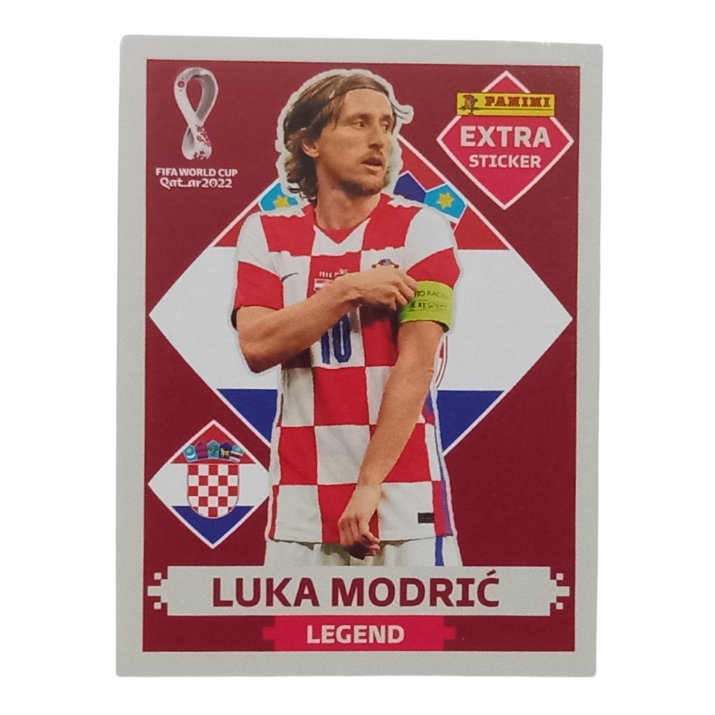 LUKA MODRIC BORDÔ (Base) - EXTRA LEGEND (Croácia) - Figurinha Original -  Não