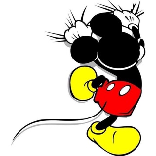 Adesivo decorativo Mickey rasgando parede 3D Durable Vinyl Adhesive Water-Resistant Sticker Printing Premium Waterproof Vinyl Design High-Quality Waterproof Vinyl Decal