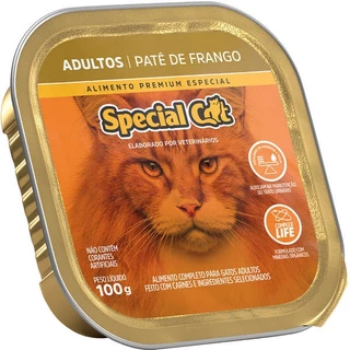 Ração Úmida Special Cat Patê Frango para Gatos Adultos 100g