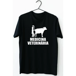 camiseta medicina veterinária unissex