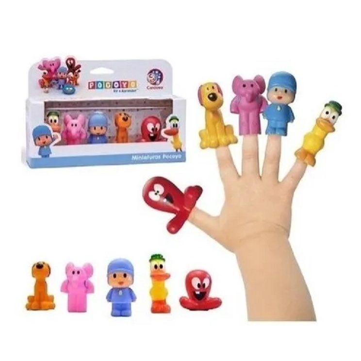 Bonecos Em Miniaturas Turma Do Pocoyo Dedoche Kit 5 Peças | Shopee Brasil