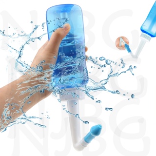 NJBG Limpador Nasal 300ml 500ml Limpeza Do Nariz Adultos Crianças Protetor Neti Pot Evitar Rinite Alérgica Sal De Lavagem