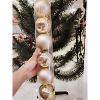 Bola Natal 7cm Enfeite Arvore Mista Liso Fosca Kit 06