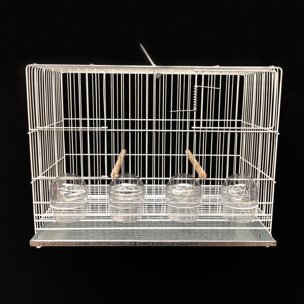 Kit 2 Gaiolas ref. 211 - Gaiopar, Criadeira 4 Comedores, 2 Unidades, Canário, Gaiola para Canário