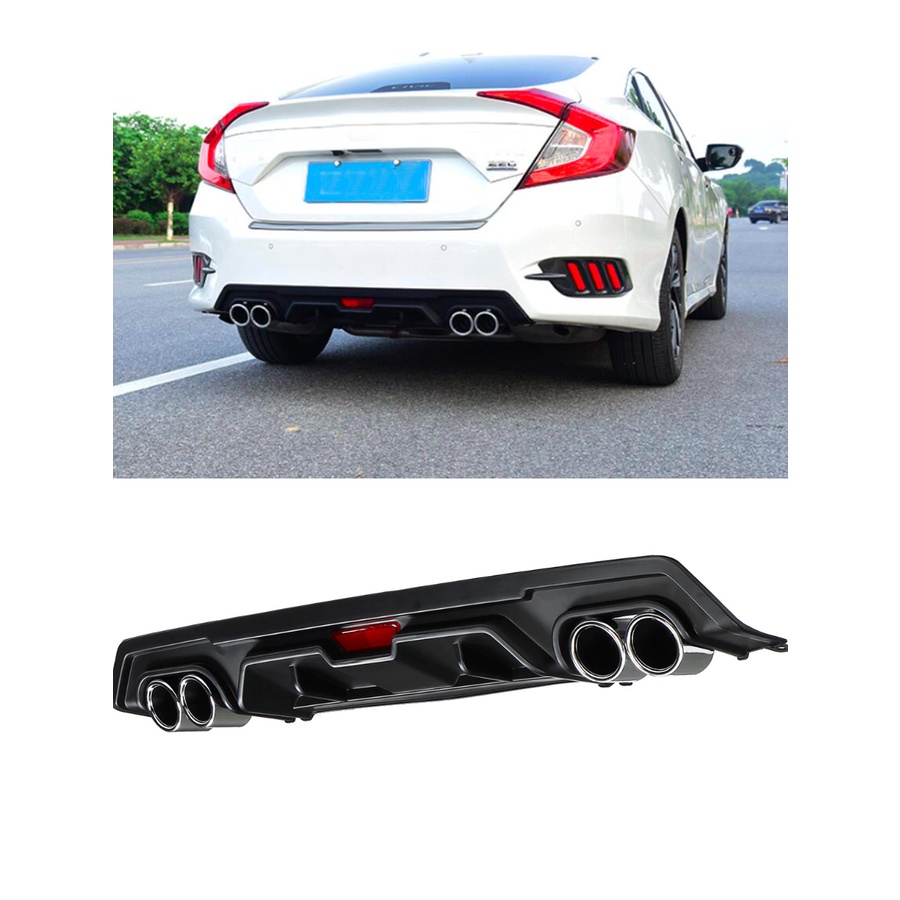 Difusor Traseiro Decorativo Escapamento Honda Civic G10 | Shopee Brasil